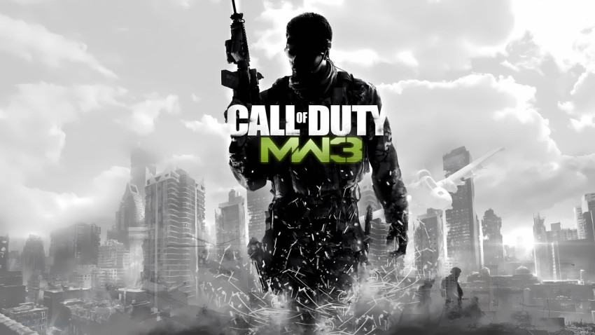 Call of Duty MW3 Desktop Black and White Image 4K