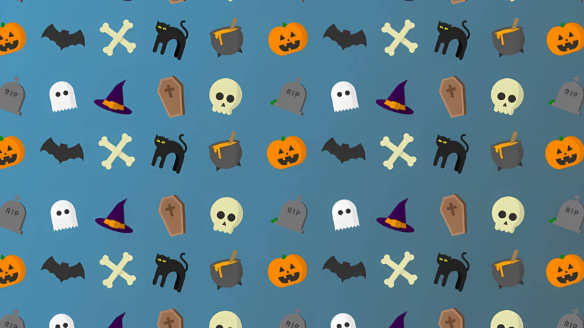 Skull Art Aesthetic Computer Background