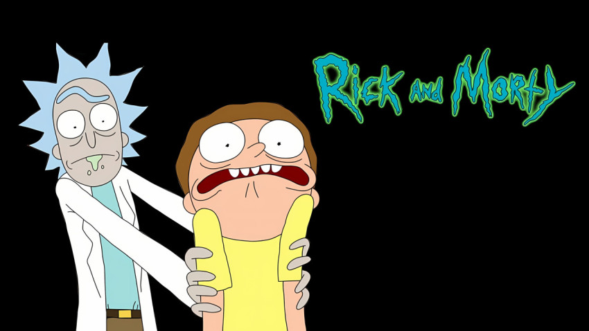 Wacky Rick and Morty Art Desktop Image