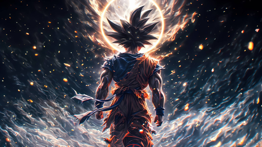 Goku Adventure Desktop Wallpaper 4K