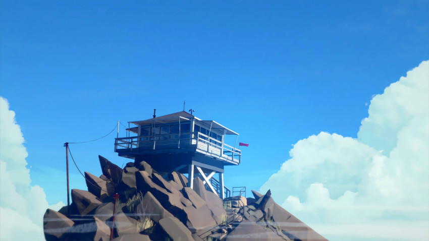 4K Firewatch Wallpaper Featuring Tower View
