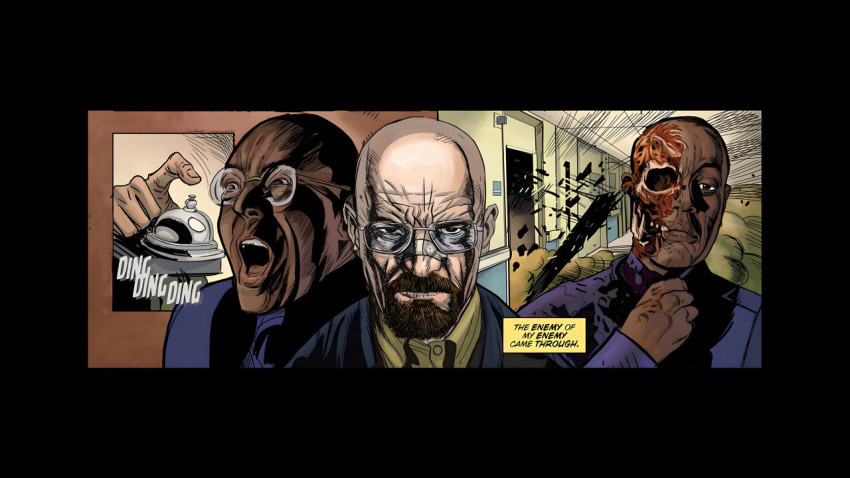 Best Comic Part Breaking Bad 4K Wallpaper with Character
