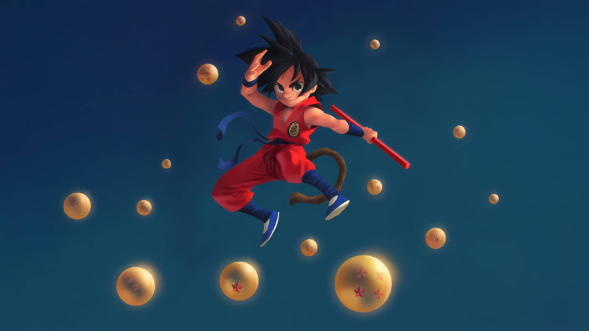 Goku Ultra Instinct Kamehameha Desktop Image