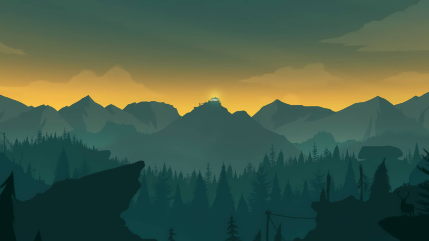 High Resolution Firewatch Forest Desktop Image