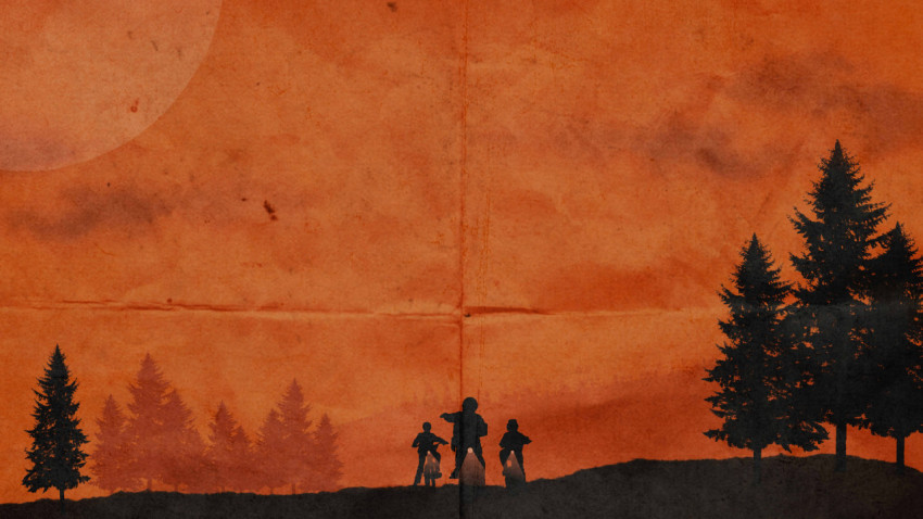 Stranger Things Poster Biking On Street 4K PC Image