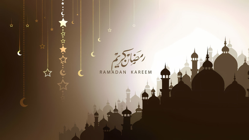 Minimalist Ramadan Desktop Background
