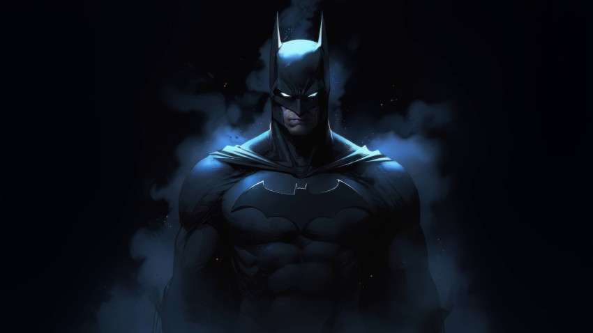 The Batman Black Bacground your Lock Screen 4K