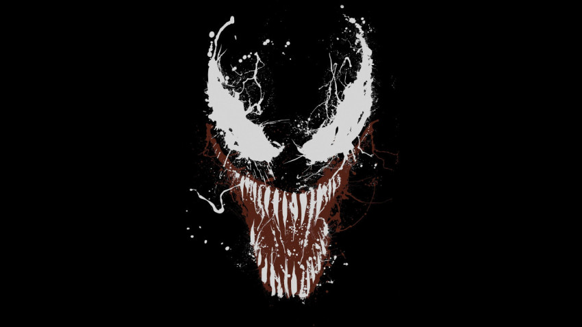 Venom Art Dark Background Face Logo 4K Your Computer