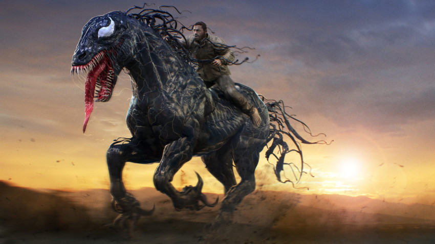 Venom Horse Riding  Movie Screen 4K Wallpaper for Desktop