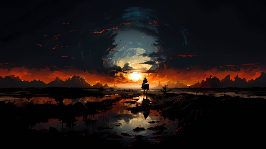 Rugged Cowboy 4K Wallpaper for Your Desktop