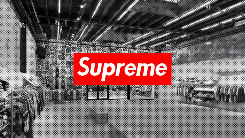 Supreme outlet Red logo 4k desktop Wallpaper