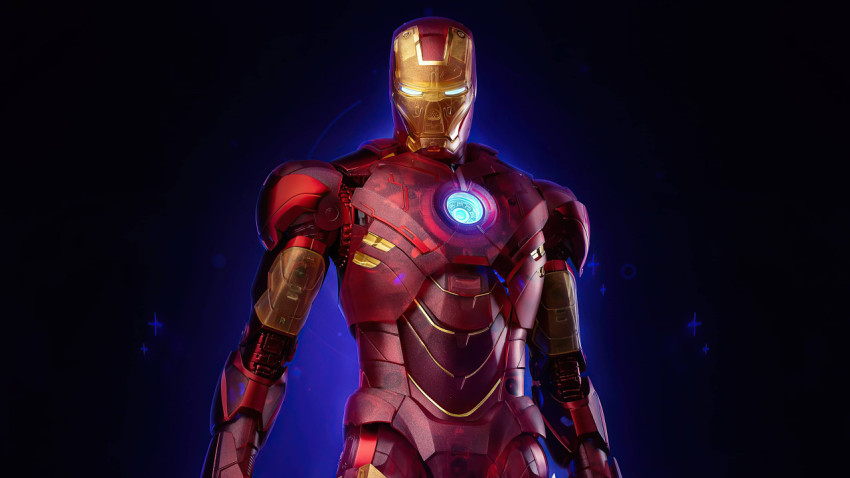 Iron Man Desktop Wallpaper Featuring His Red Armor