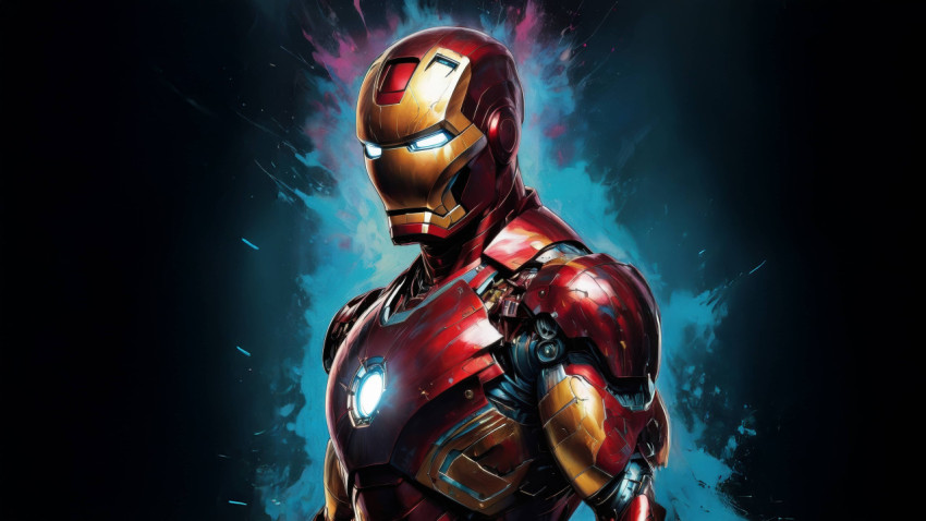 Iron Man Wallpaper Featuring His Armor