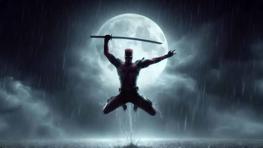 Deadpool Action Wallpaper for PC