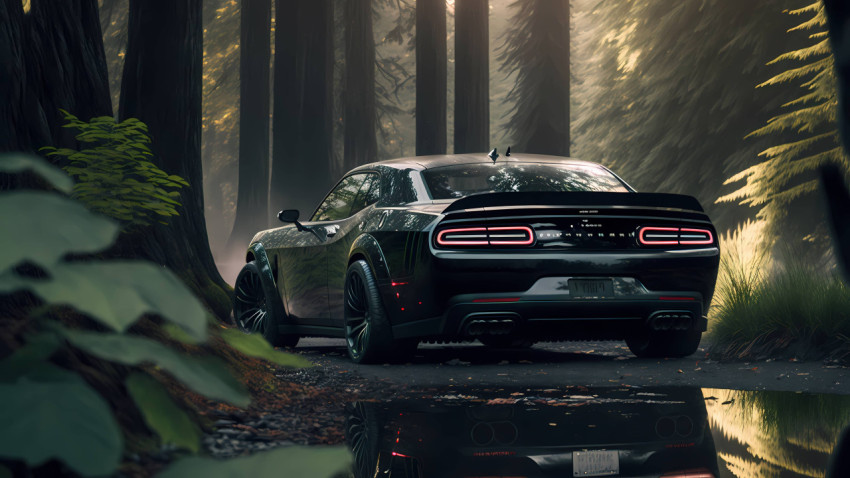 Powerful Hellcat Desktop Wallpaper in HD