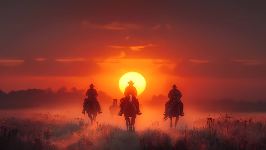 Classic Western Cowboy Picture for Your Desktop Screen