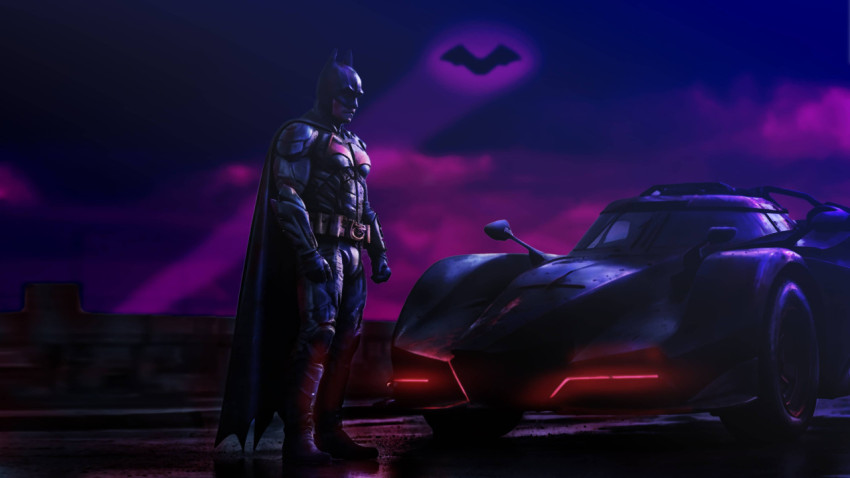 Batman Top Vehicle Of Justice 4K Image