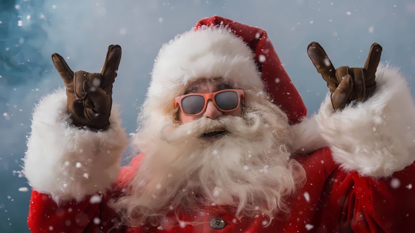 Jolly Santa Claus Christmas Wallpaper 4K for PC