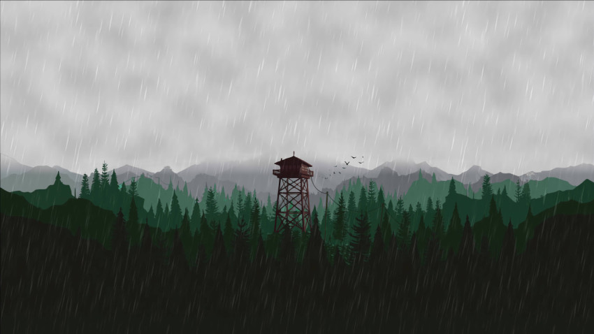 Beautiful Firewatch Forest Scene for Desktop Use
