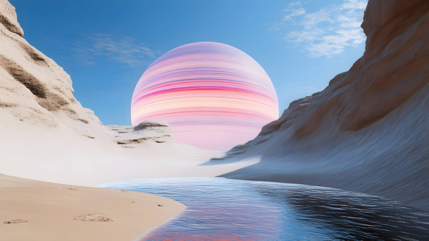 Vibrant Desert Scene for PC Wallpaper