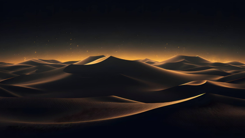 Vast Empty Desert Scene for Desktop Background 4K
