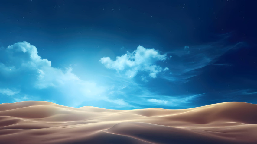 Serene Desert Sky in HD for Computer Wallpaper