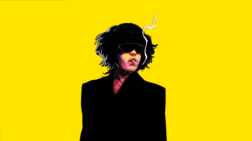 Vibrant Yellow Aesthetic Computer Background Image