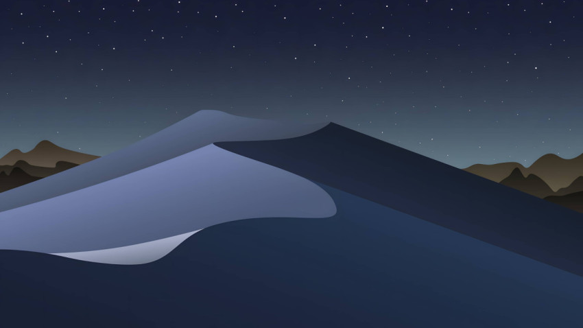 Beautiful Desert Night Scene for Desktop Image 4K