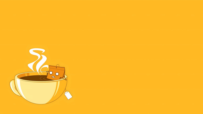 Stylish Yellow Aesthetic PC Desktop Background