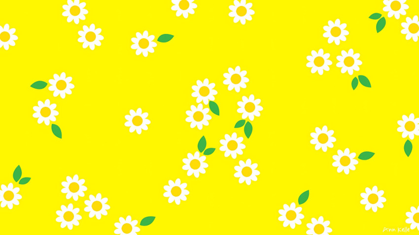 Trendy Yellow Aesthetic Wallpaper for Your Desktop