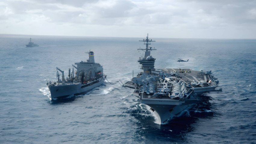 Navy Ocean View for Desktop Beautiful Wallpaper