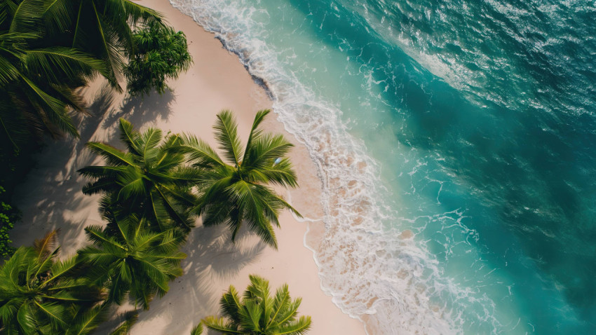 Peaceful Wave Desktop Background for Calm Mood