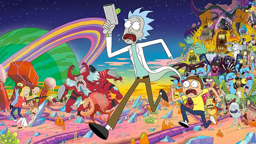 4K Rick and Morty Aesthetic Desktop Image
