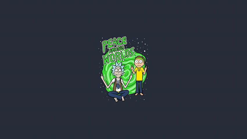 Wacky Rick and Morty Art Desktop Image 4K