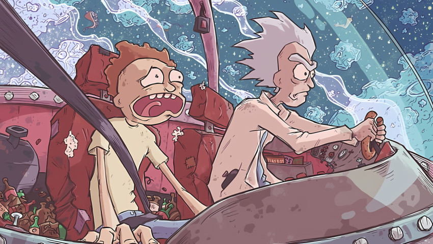 Hilarious Rick and Morty PC Wallpaper