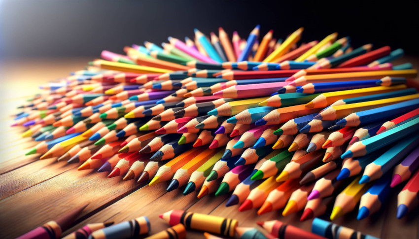 Vibrant Abstract Colorful Pencil Desktop Wallpaper