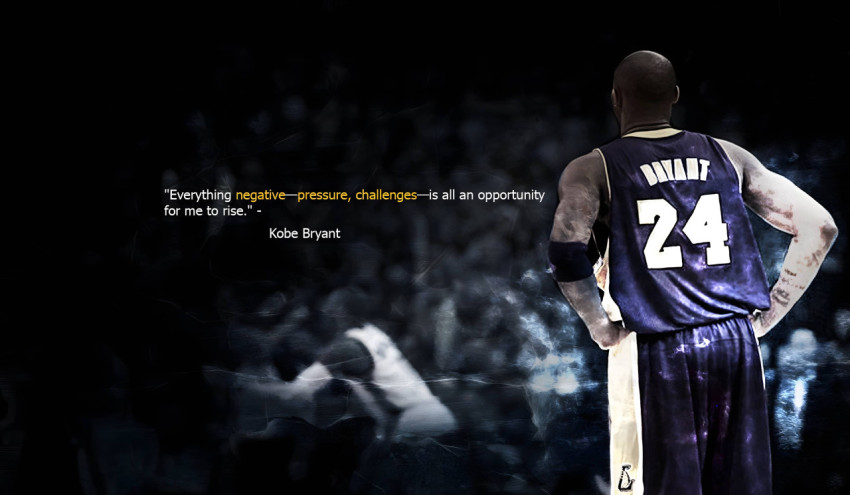 Kobe Bryant Inspirational Quotes 4K Wallpaper for Desktop