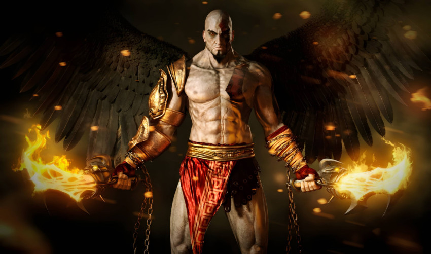 Kratos in Action God of War Laptop Screen Wallpaper