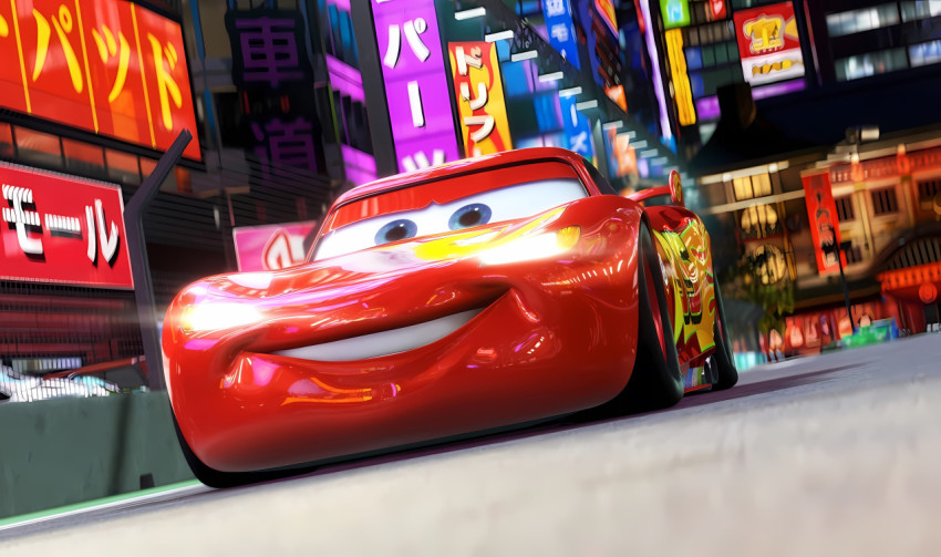 Lightning McQueen Fast Landscape Image