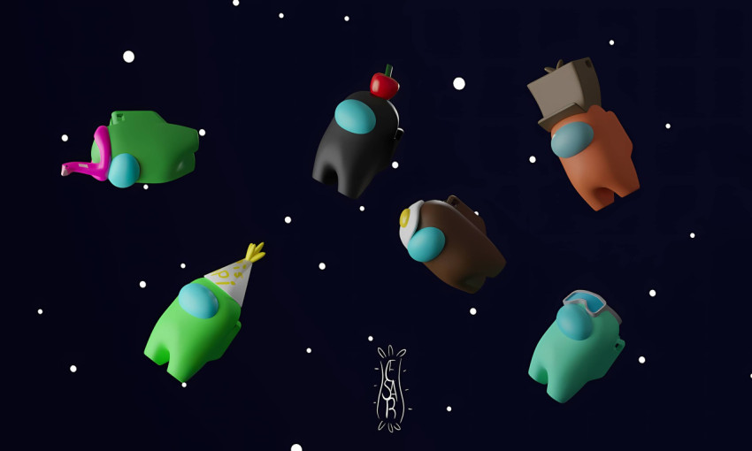 Among Us Game PC Background