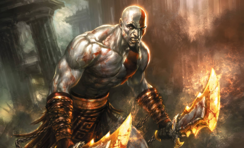 Kratos in Action God of War PC Wallpaper