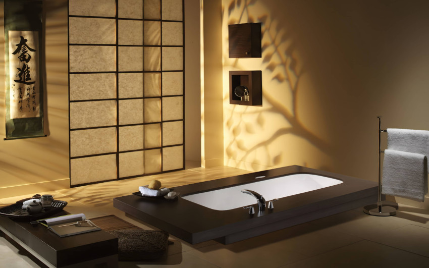 Compact Bathroom Desktop Photo for Clear Backgrounds