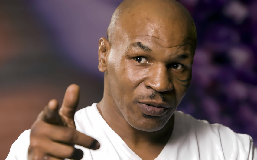 Mike Tyson Focused Fighter Photo For Desktop