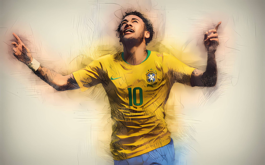 4K Neymar Close-Up Pc Wallpaper