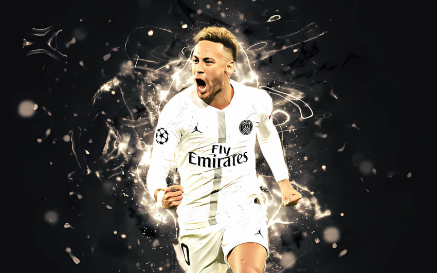 Neymar Jr. Inspirational Quote Desktop Wallpaper