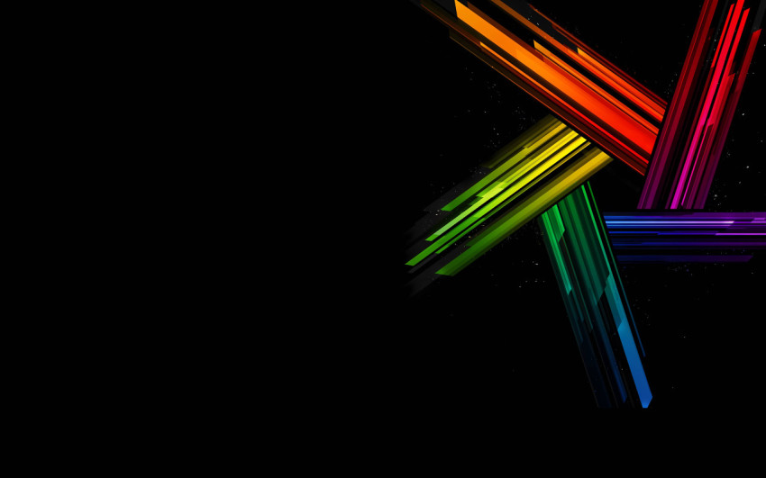 Colorful Neon Lights Background For Laptop