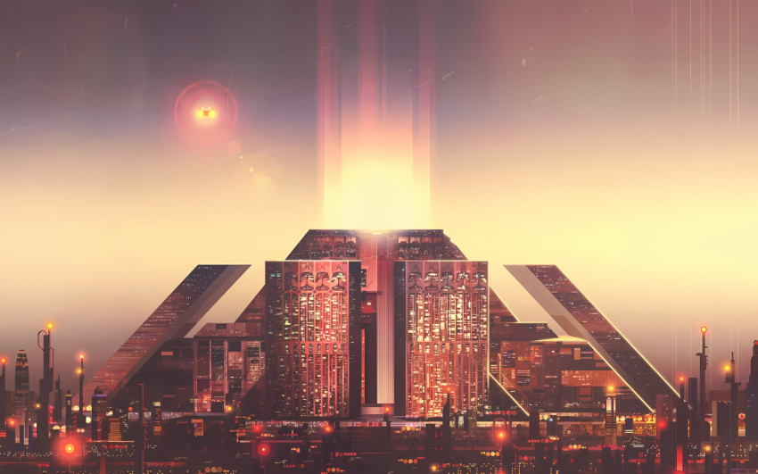 Blade Runner 2049 Futuristic City View Desktop Wallpaper