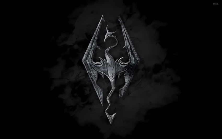 Skyrim Dark Theme Desktop Background