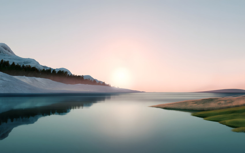 Water Reflection Scene Wallpaper