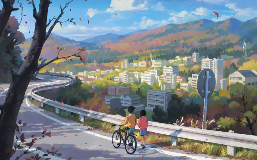 Ghibli Fantasy Castle Desktop Background